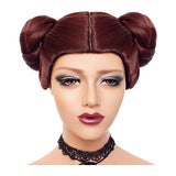 Princess Leia Kids Children Cosplay Wig Heat Resistant Synthetic Hair Carnival Halloween Party Props