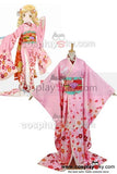 Puella Magi Madoka Magica Tomoe Mami Maiko Kimono Costume Cosplay