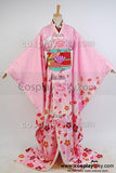 Puella Magi Madoka Magica Tomoe Mami Maiko Kimono Costume Cosplay