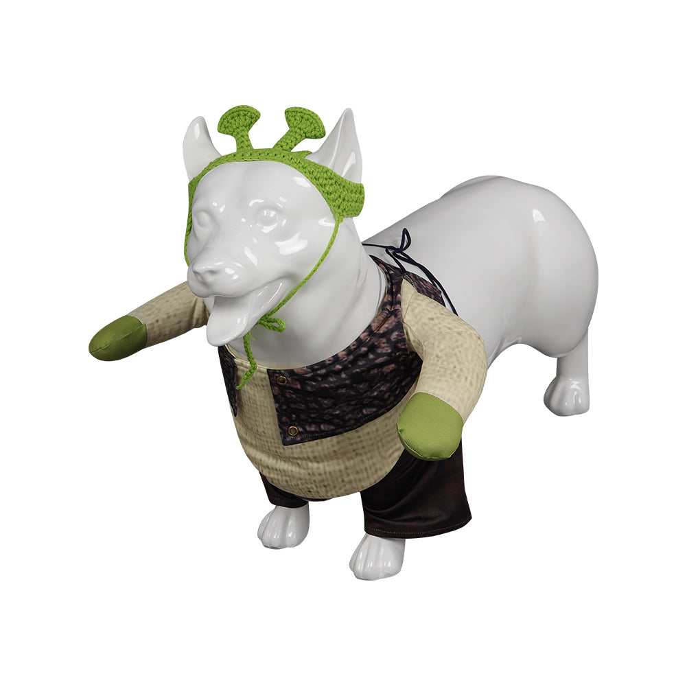Shrek Pet Dog Clothes Cosplay Costume Outfits Halloween Carnival