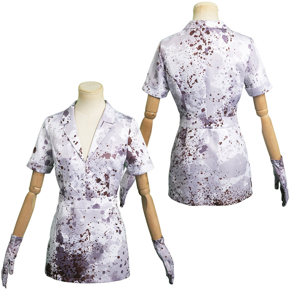 SILENT HILL 2 Remaked Bubble Head Nurse Cosplay Costume Outfits Halloween Carnival Suit