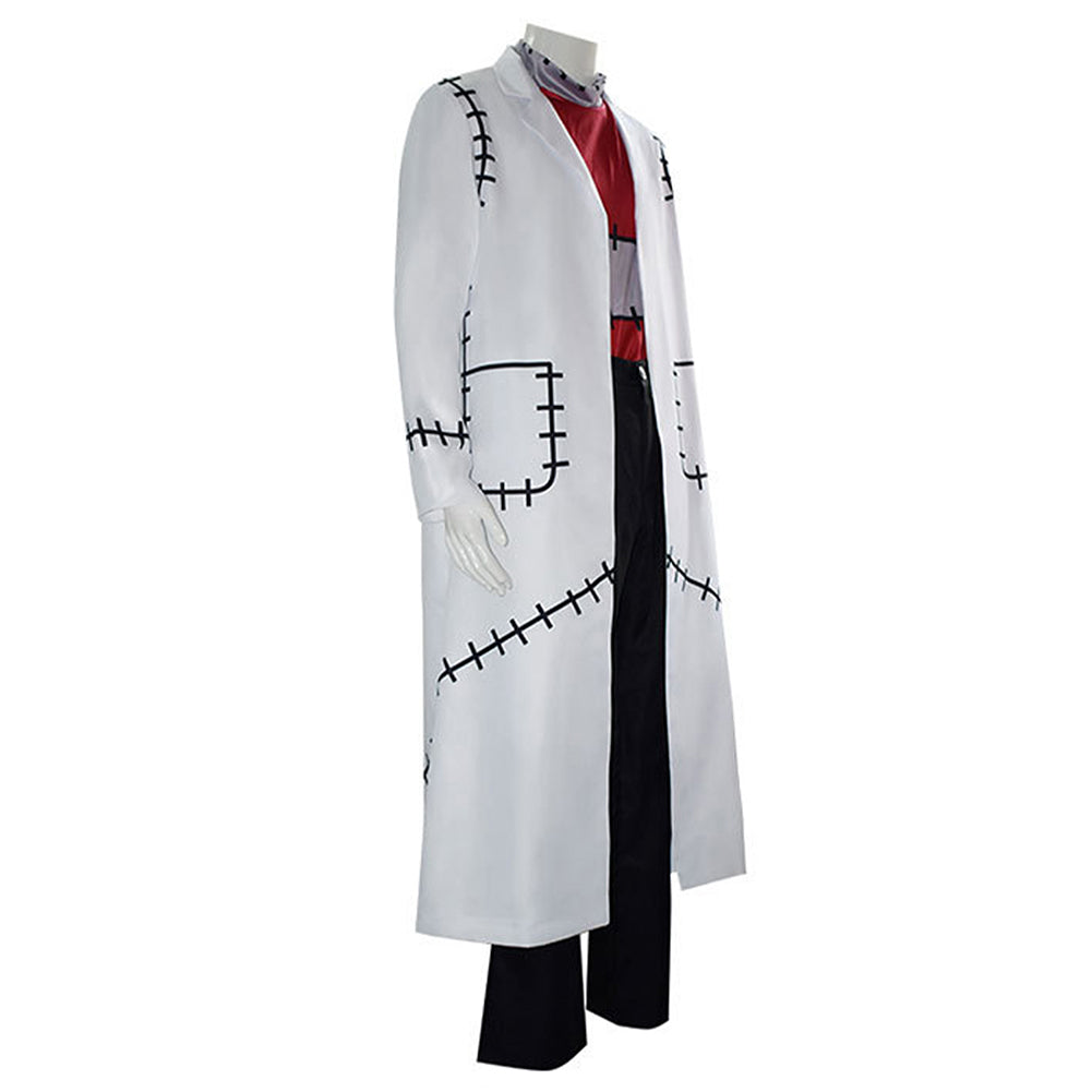 Soul Eater Franken Stein Cosplay Costume White Outfits Halloween Carnival Suit