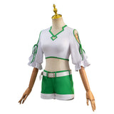 Sousou No Frieren Kanne Anime Character Green Outfit Cosplay Costume Halloween Carnival Suit