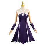 Sousou No Frieren Laufen Anime Character Purple Dress Cosplay Costume Outfits Halloween Carnival Suit