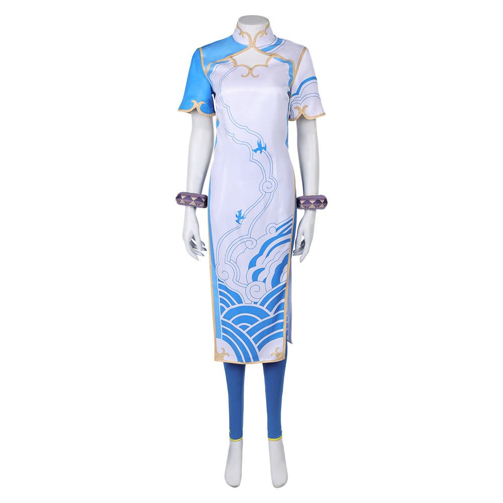 Street Fighter Chun Li Blue Cheongsam Combat Uniform Cosplay Costume O Cosplaysky.ca Street Fighter Chun Li Blue Cheongsam Combat Uniform Cosplay Costume O Cosplaysky.ca
