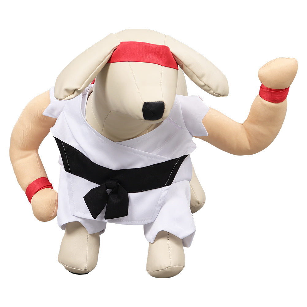 Street Fighter Ryu Pet Dog Cosplay Costume Outfits Halloween Carnival Suit