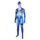 Suicide Squad: Kill the Justice League King Shark Blue Printed Jumpsuit Cosplay Costume Outfits