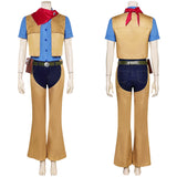 Super Mario Bros Princess Peach Cowboy Set Cosplay Costume Outfits Halloween Carnival Suit