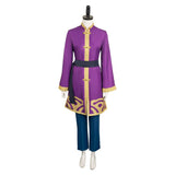 Super Mario Bros Princess Peach Game Character Purple Wu Shu Suit Cosplay Costume Outfits