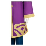 Super Mario Bros Princess Peach Game Character Purple Wu Shu Suit Cosplay Costume Outfits