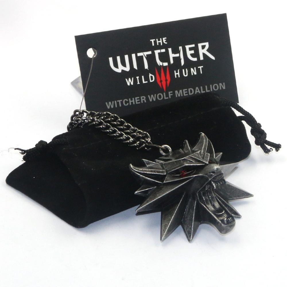 The Witcher 3:Wild Hunt Wolf Head Necklace Pendant