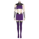 Teen Titans Koriand'r Cosplay Costume Purple Outfits Halloween Carnival Suit