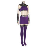 Teen Titans Koriand'r Cosplay Costume Purple Outfits Halloween Carnival Suit