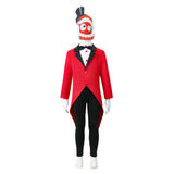 The Amazing Digital Circus Caine TV Character Adult Red Cosplay Costume Outfits Halloween Carnival Suit