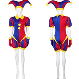 The Amazing Digital Circus Pomni Clown Cosplay Costume Outfits Halloween Carnival Suit