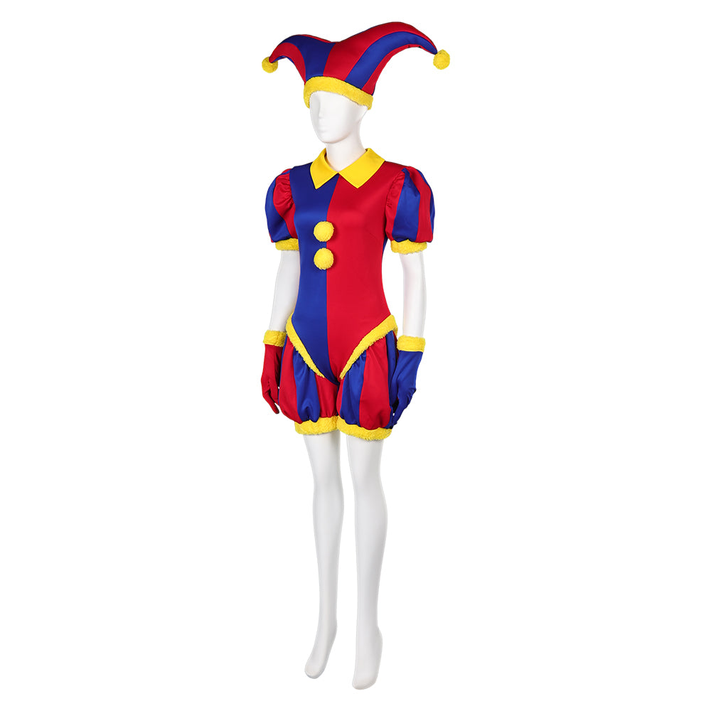 The Amazing Digital Circus Pomni Clown Cosplay Costume Outfits Hallowe