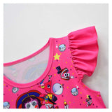 The Amazing Digital Circus Pomni Kids Children Cosplay Costume Pink Dress Halloween Carnival Suit