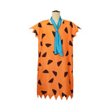 The Flintstone Fred Kids Children Orange Blotch Sleeveless Shirt Cosplay Costume Suit