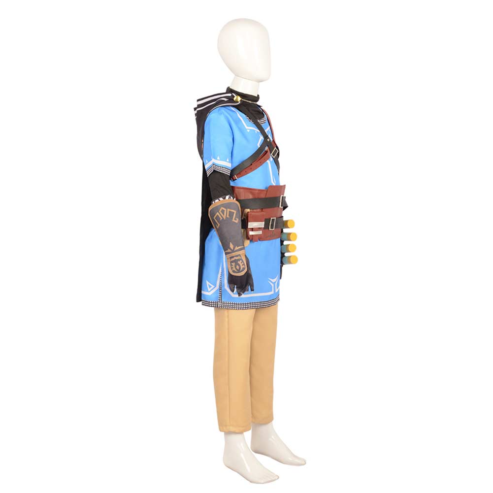 The Legend of Zelda: Tears of the Kingdom Link Kids Children Cosplay Costume Outfits Halloween Carnival Suit