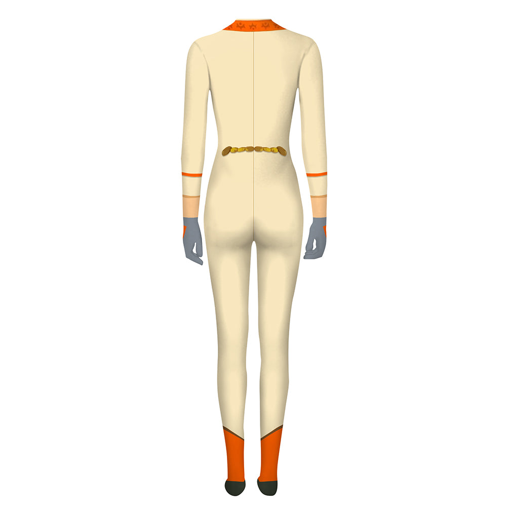 The Legend of Zelda: Tears of the Kingdom Purya Game Orange Jumpsuit Cosplay Costume Suit