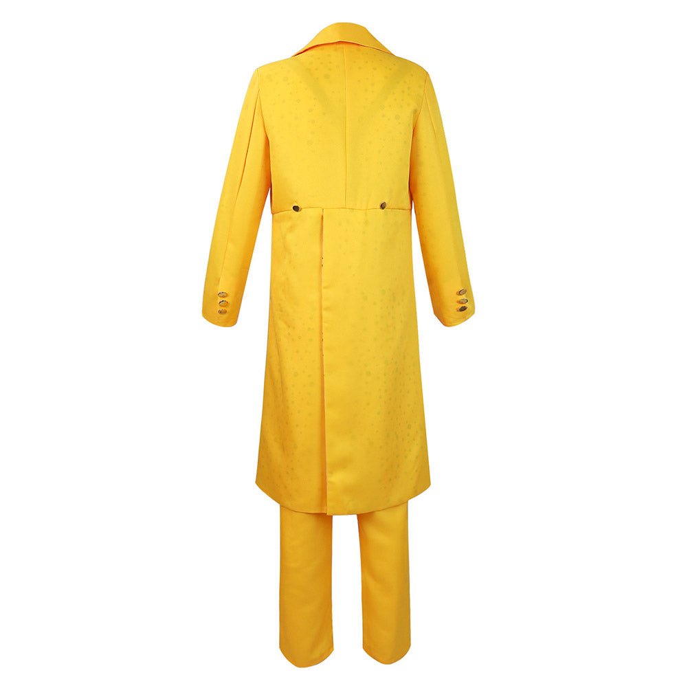 The Mask Stanley Ipkiss Jim Carrey Movie Character Yellow Suit Cosplay Costume