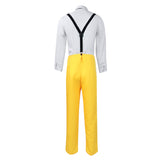 The Mask Stanley Ipkiss Jim Carrey Movie Character Yellow Suit Cosplay Costume