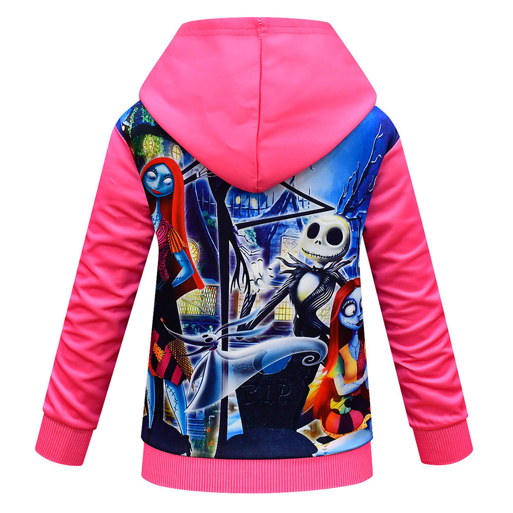 The Nightmare Before Christmas Sally Cosplay Hoodie 3D Printed Hooded Sweatshirt Kids Casual Streetwear Pullover