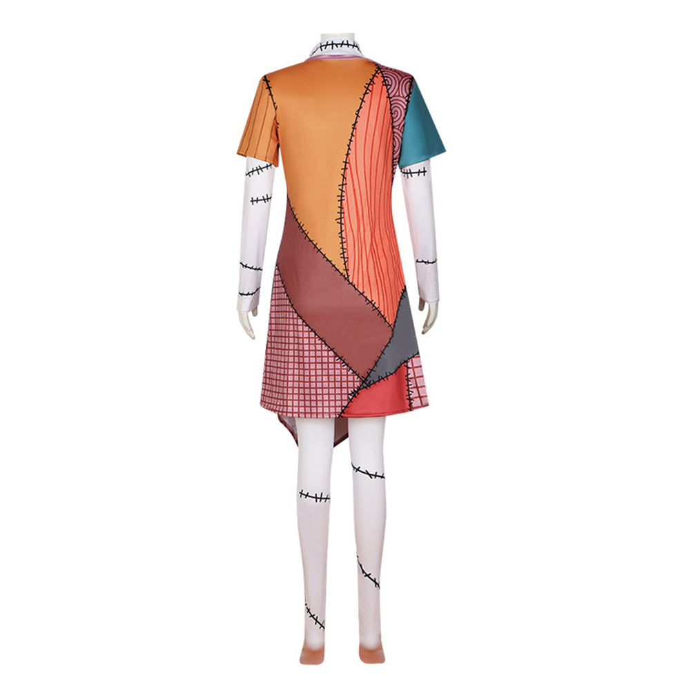The Nightmare Before Christmas Sally Movie Suit Cosplay Costume –