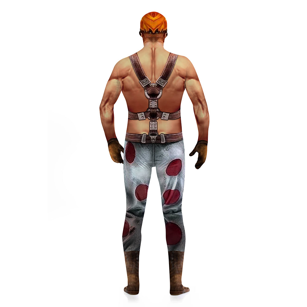 Twisted Metal Sweet Tooth Clown Killer Game Jumpsuit Cosplay Costume Suit