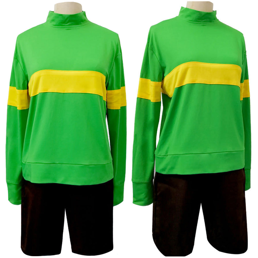 UNDERTALE Chara Game Green Cosplay Costume Suit