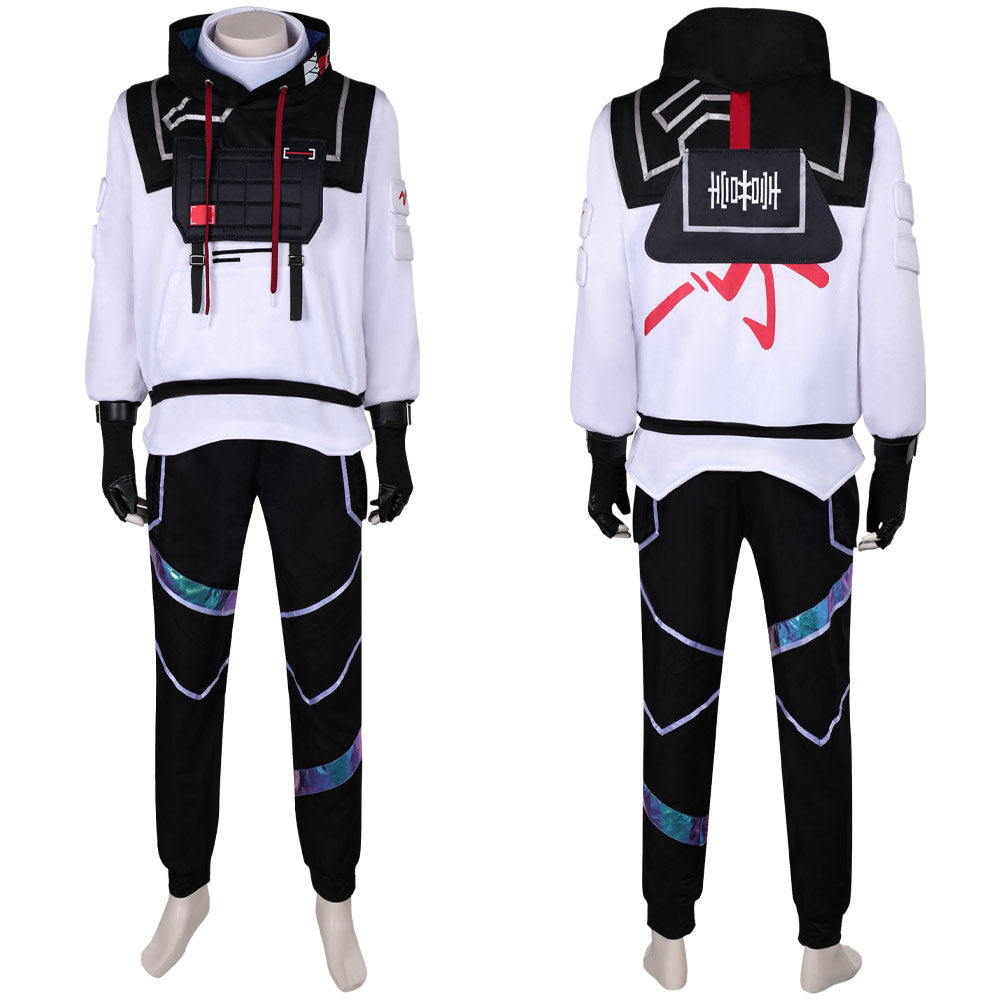VALORANT ISO White Suit Cosplay Costume Outfits Halloween Carnival Suit