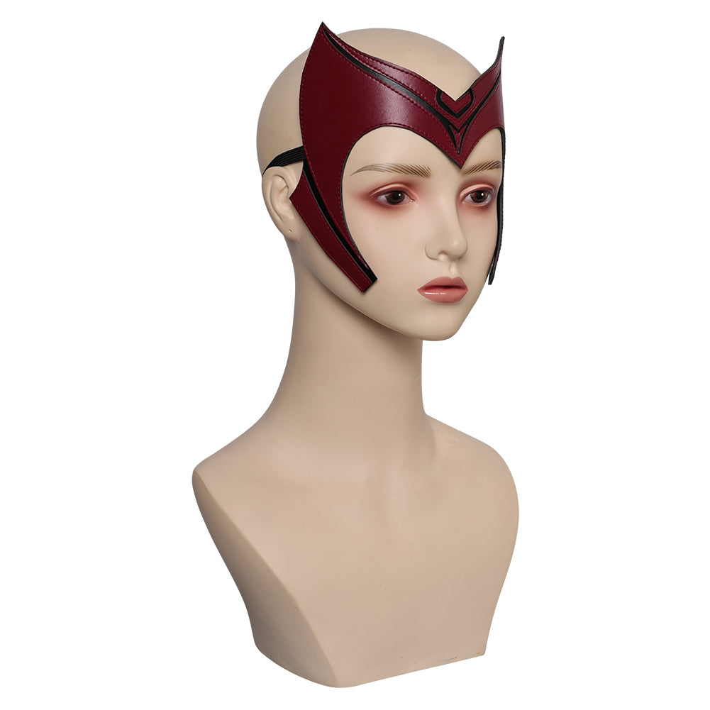 What If Scarlet Witch Mask Cosplay Latex Masks Helmet Masquerade Halloween Party Costume Props