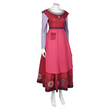 Wish 2023 Dahlia Movie Red Dress Halloween Carnival Suit Cosplay Costume