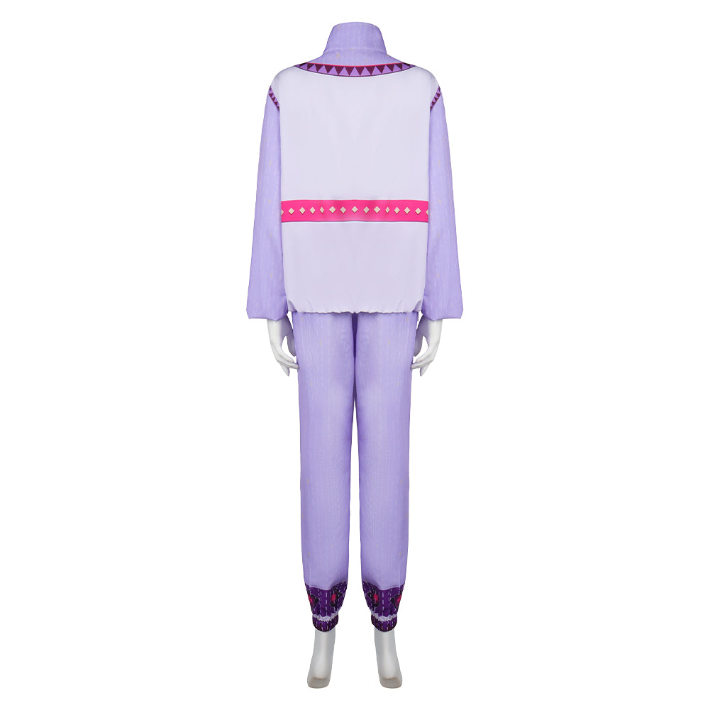 Wish Asha Movie Purple Tracksuit Cosplay Costume Outfits