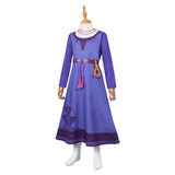 Wish Asha Purple Dress Kids Children Cosplay Costume Outfits Halloween Carnival Suit