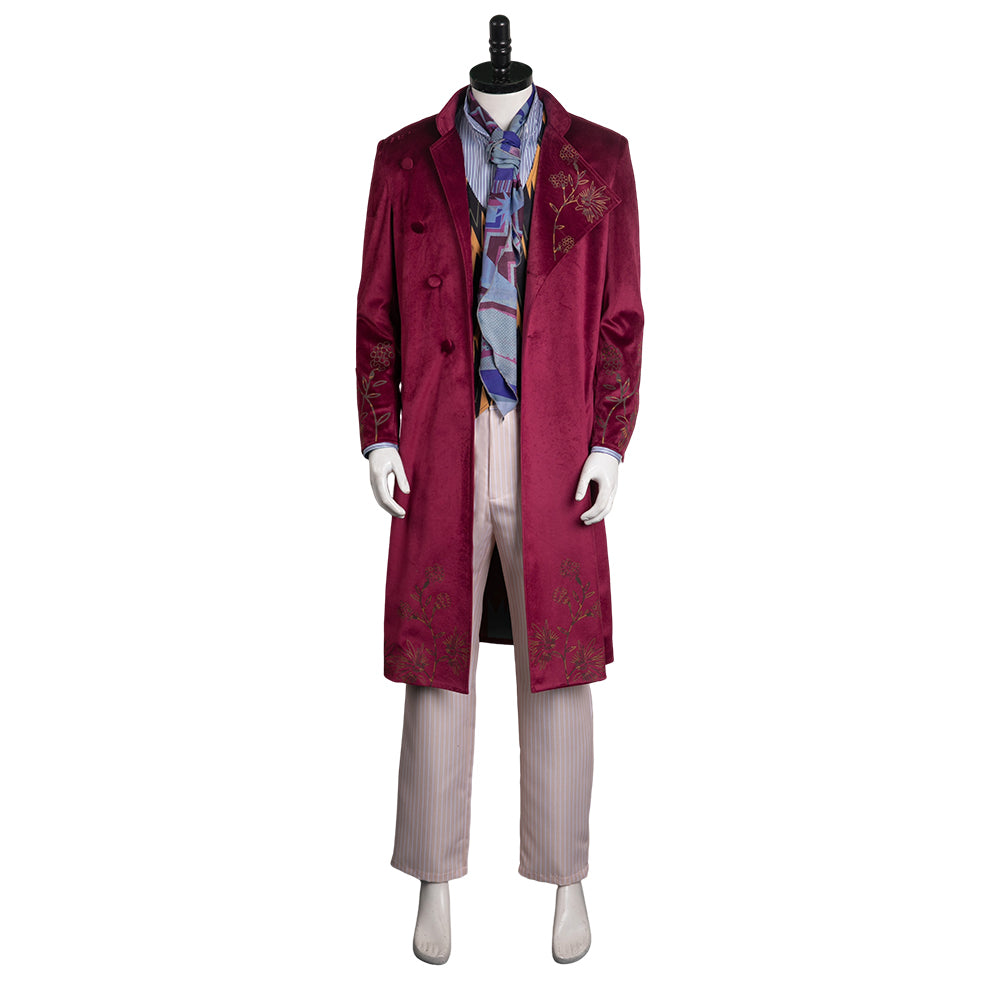 Wonka 2023 Willy Wonka Cosplay Costume Outfits Halloween Carnival Suit