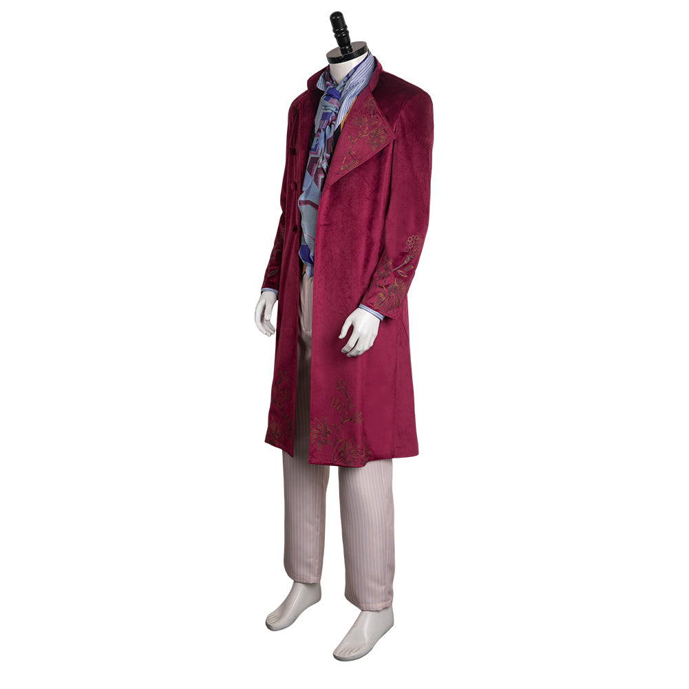 Wonka 2023 Willy Wonka Cosplay Costume Outfits Halloween Carnival Suit