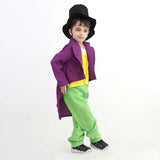 Wonka 2023 Willy Wonka Kids Children Cosplay Costume Outfits Halloween Carnival Suit