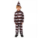 Wonka Chocolate Magic Jumpsuit Kids Children Cosplay Costume Outfits Halloween Carnival Suit