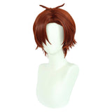 Youkoso Jitsuryoku Shijou Shugi no Kyoushitsu e Ayanokouji Kiyotaka Cosplay Short Brown Center Parted Hair Heat Resistant Synthetic Hair