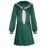 Yuu☆Yuu☆Hakusho 2023 Yukimura Keiko TV Character Green School Uniform Dress Cosplay Costume Outfits