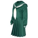 Yuu☆Yuu☆Hakusho Yukimura Keiko Anime Character Green School Uniform Dress Cosplay Costume Outfits